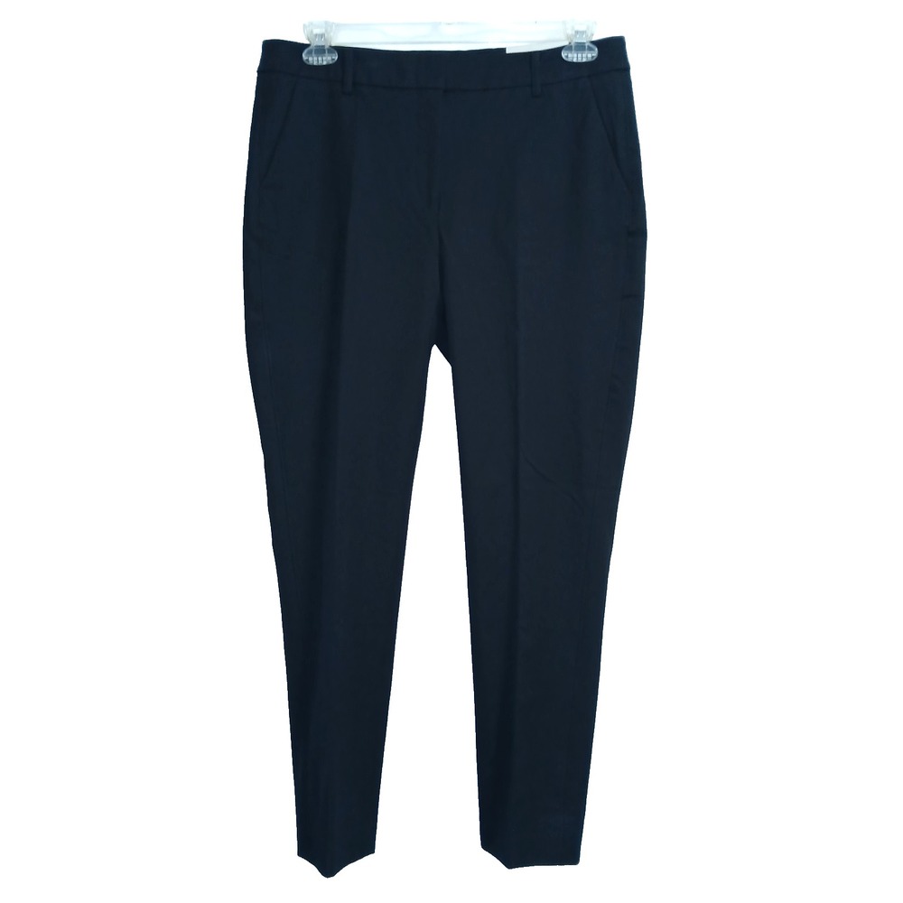 Chico's Polished Bi-Stretch Straight Leg Pant Women 2R 12R L Black Work Office